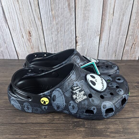 Crocs X Disney The Nightmare Before Christmas GID Jack Skellington Clog W10 M8 - Picture 3 of 9